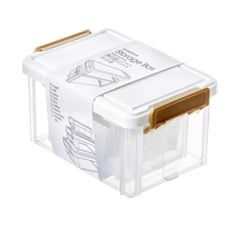 3Pcs Set  Multi Purpose Stackable Storage Box Organizer- Stackable Plastic Food Container.