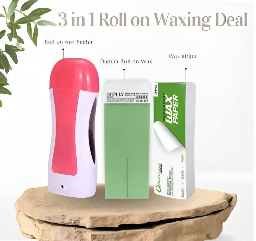 3 in 1 Wax Heating Machine with Wax and Wax Papers.