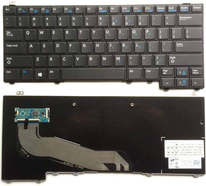 DELL KEYBOARD, LAPTOP KEYBOARDS Laptop Keyboard for Dell Latitude E5440 E5450 Black US Layout, 3KK86 03KK86 PK130WQ4B00 PK130WQ3B00 MP-13B73USJ698 SG-60720 SN7223BL