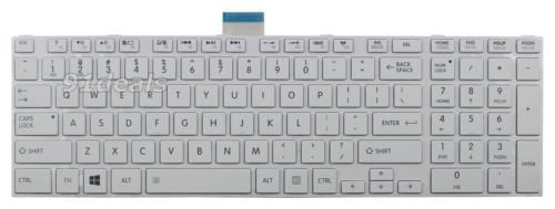 LAPTOP KEYBOARDS, TOSHIBA KEYBOARDS Laptop Keyboard for Toshiba Satellite C850 C855 C855D MP-11B93US-9305 English US White