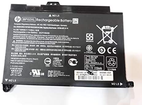 HP BATTERY, Laptop Batteries BP02XL LAPTOP BATTERY FOR HP Pavilion 15-AU 15AU000 15AU010WM 15AW000 15AW002NV BP02041XL Laptop Battery
