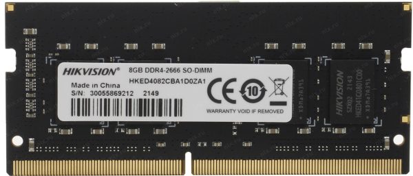 DDR4 RAMS, Laptop RAMs RAM for Laptops HIKVISION DDR4 8GB 3200MHz SODIMM HIKVISION S1 HKED4082CAB1G4ZB1 8G