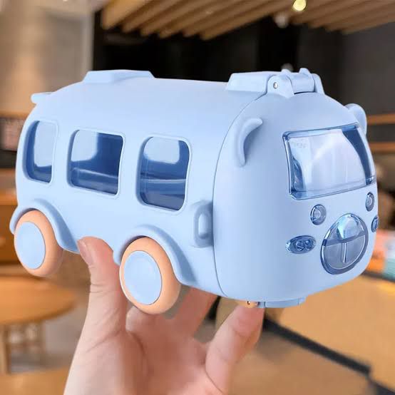 500ML Bear Car Toy Water Bottle (Leak-Free  BPA-Free).