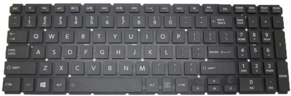 LAPTOP KEYBOARDS, TOSHIBA KEYBOARDS keyboard for Toshiba Satellite L50-B L55-B L55DT-B S50-B S55-B English Laptop Keyboard black