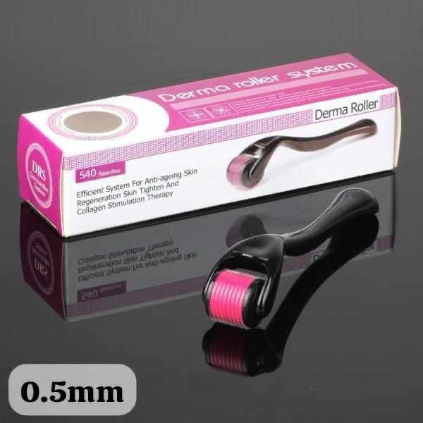 540 Titanium Needles Derma Roller with Box (0.5mm Length Size)