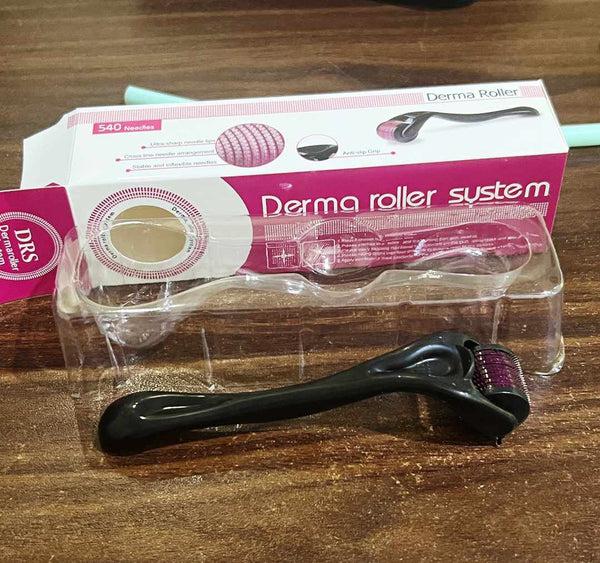 540 Titanium Needles Derma Roller with Box (0.5mm Length Size)