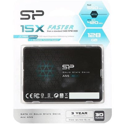 DESKTOP HARD DISK DRIVES, HARD DISK DRIVES, LAPTOP HARD DISK DRIVES, SSDS Silikon power 128 gb ssd 2.5″ sata III solid state drive ace A55 sp128gbss3a55s25