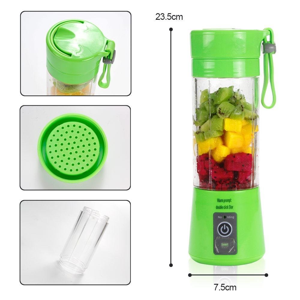 Portable Blender Bottle Juicer - Rechargeable Fruit Mixing Machine