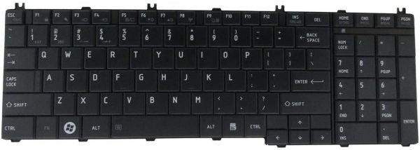 LAPTOP KEYBOARDS, TOSHIBA KEYBOARDS Laptop keyboard For TOSHIBA Satellite A500 A505 P300 A500-ST5606 A505-S6965 A500-ST5608 Black color laptop keyboard, US Notebook keyboard