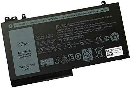 DELL BATTERY, Laptop Batteries Nggx5 Laptop Battery Compatible With Dell Latitude E5270 E5470 M3510 E5570 E5550 11.4V 47Whr 3 Cell Primary Lithium-Ion Battery 954DF JY8DF