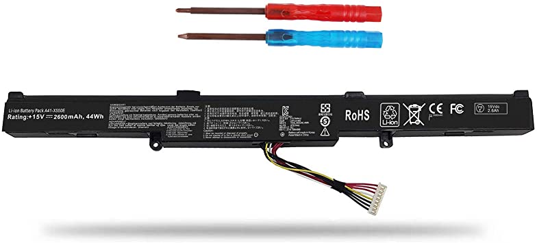 ASUS BATTERY, Laptop Batteries Laptop battery for ASUS A41-X550E X751M X751MA X751L K751L X750JA 450E R752MA R752L X450 X550V X450E 14.4V 2600mAh