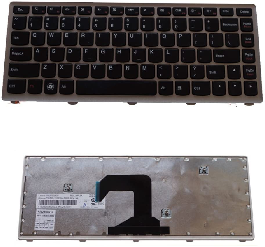 LAPTOP KEYBOARDS, LENOVO KEYBOARDS Laptop Keyboard Compatible for Lenovo Ideapad U410 U410-ITH U410-IFI 25203620 Series