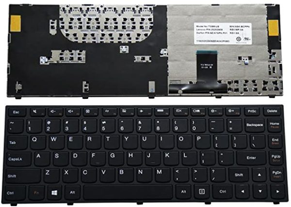 LAPTOP KEYBOARDS, LENOVO KEYBOARDS Lenovo Ideapad 13 Yoga 13 Model 20175-25205825 25202897 25202908 V127920FS1