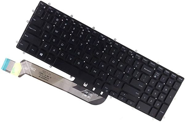 DELL KEYBOARD, LAPTOP KEYBOARDS Dell Inspiron 15 5565 5567 17 5765 5767 P66F001 No Frame Black US