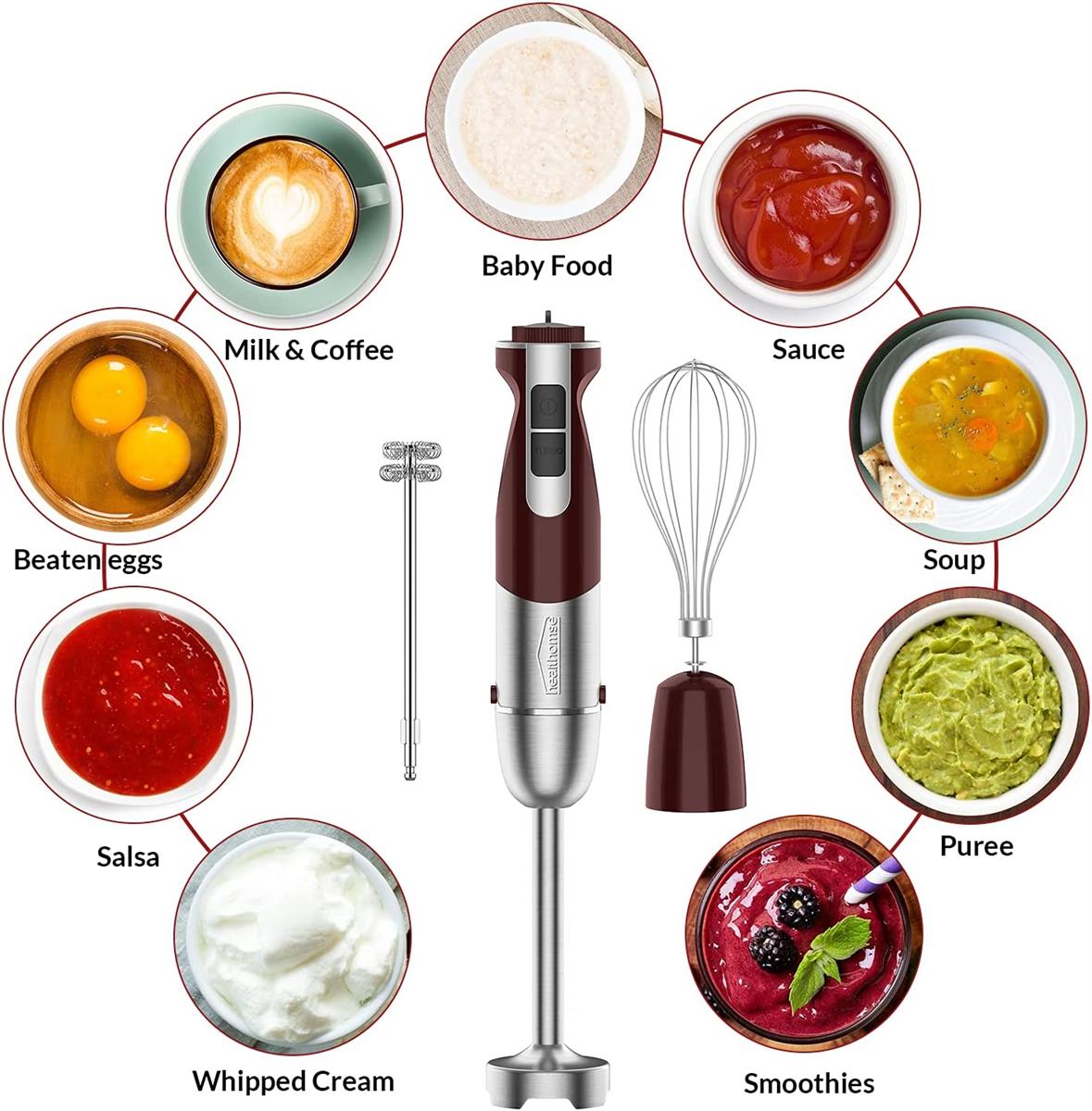 Healthomse Hand Blender 5-in-1 - Your Ultimate Kitchen Companion