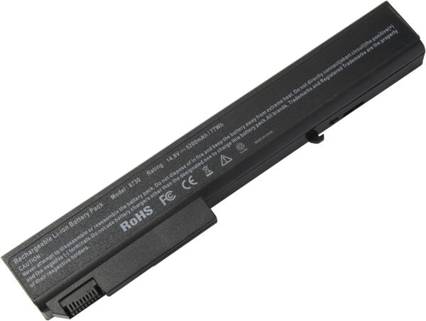 HP BATTERY, Laptop Batteries Laptop Battery for HP EliteBook 8530p 8530w 8540p 8540w 8730w 8740w – High Performance [8 Cells 14.8V 5200mAh/77Wh]