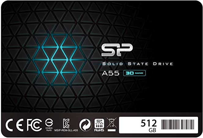 SSDS SP 512GB SSD 3D NAND A55 Performance Boost SATA III 2.5″ Internal Solid State Drive (SP512GBSS3A55S25)