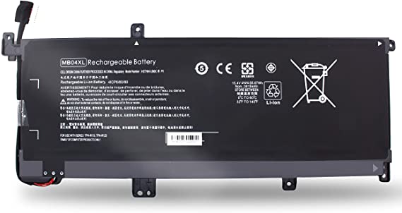 HP BATTERY, Laptop Batteries New 15.4V 55.67Wh MB04XL Laptop Battery for HP Envy X360 M6 PC 15 Convertible HQ-TRE 843538-541 Series Notebook Battery