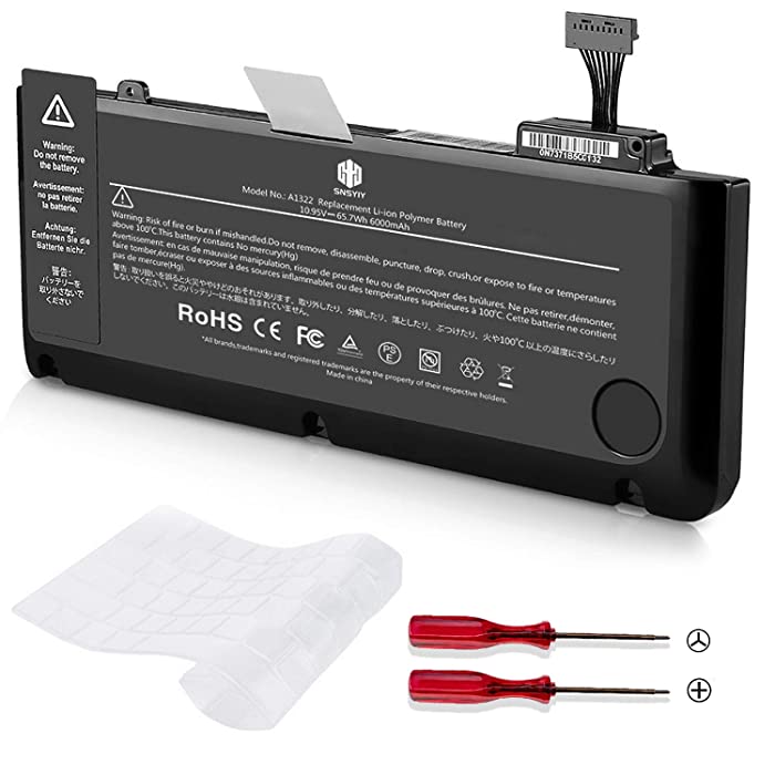 APPLE BATTERY, Laptop Batteries A1322 ORIGINAL BATTERY FOR APPLE MACBOOK PRO 13 INCH A1278 (Mid 2009, Mid 2010, Early 2011, Late 2011, Mid 2012) MB990LL A MB991ll A MC374ll A MC375LL A MC700ll A MD101LL A VUOHOEG Laptop Batteries