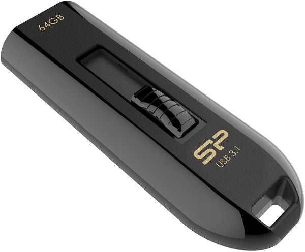 SILICON POWER, USB DRIVES Silicon Power 64GB Flash Drive Blaze B21 USB 3.1 High Performance Black (SP064GBUF3B21V1K)