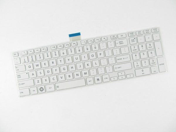 LAPTOP KEYBOARDS, TOSHIBA KEYBOARDS Laptop Keyboard for Toshiba Satellite C850 C855 C855D MP-11B93US-9305 English US White