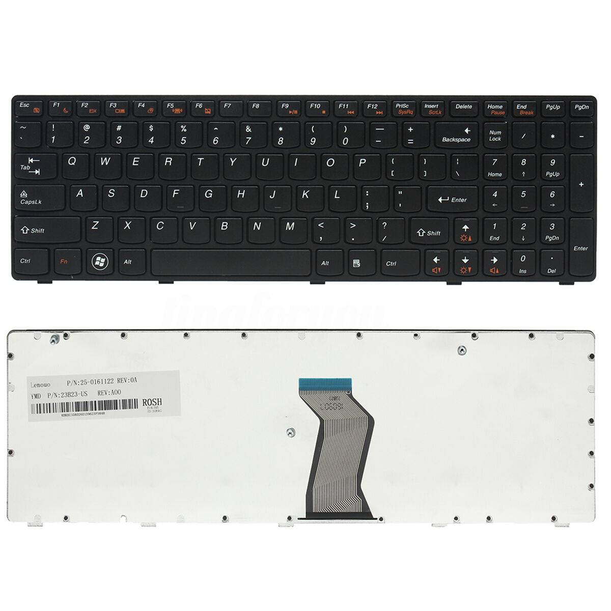 LAPTOP KEYBOARDS, LENOVO KEYBOARDS KEYBOARD FOR Lenovo G580 Z580A G585 Z585 B580 G780 G770 G590 Laptop Keyboard