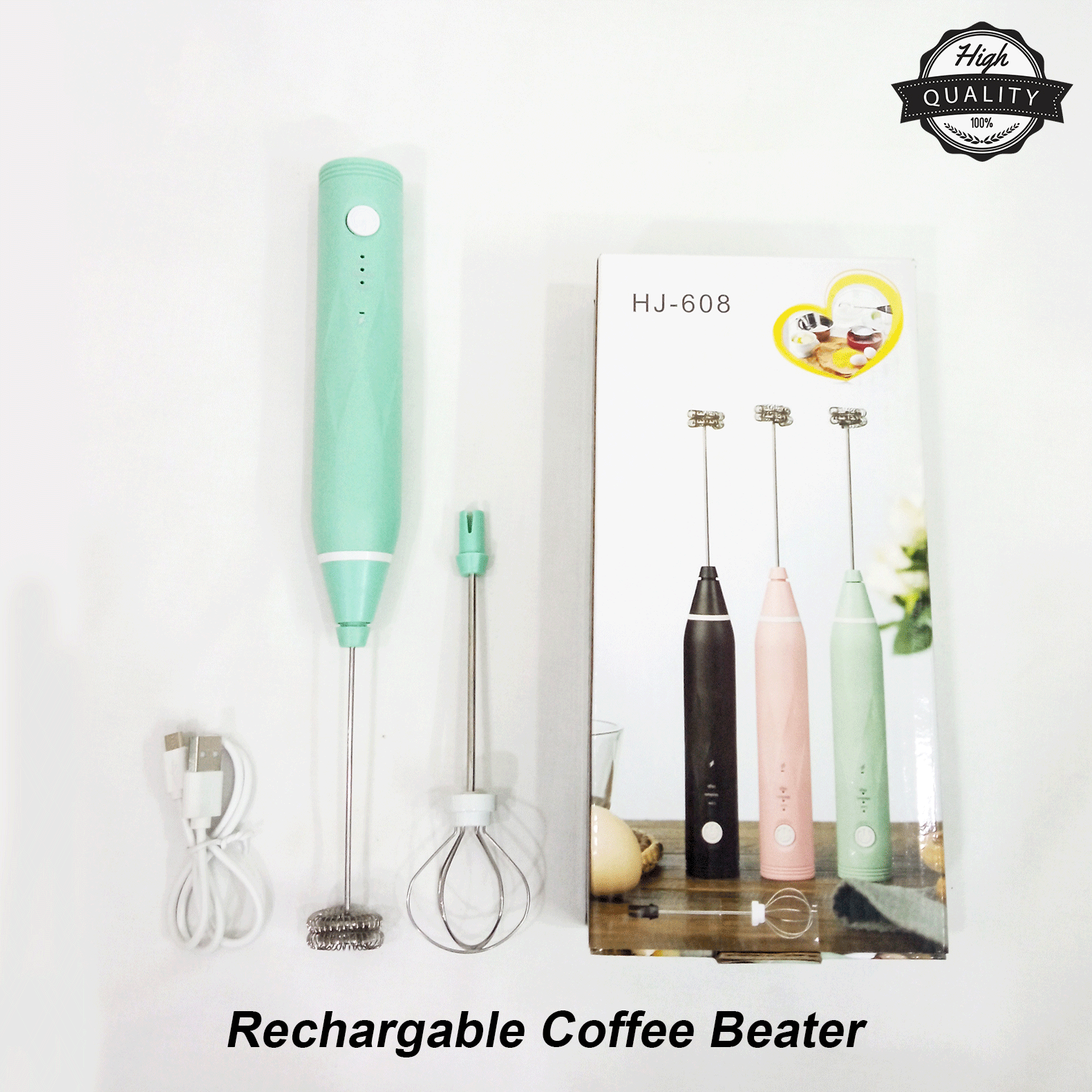 Rechargeable Coffee Beater and Egg Whisker - Your Versatile Kitchen Companion