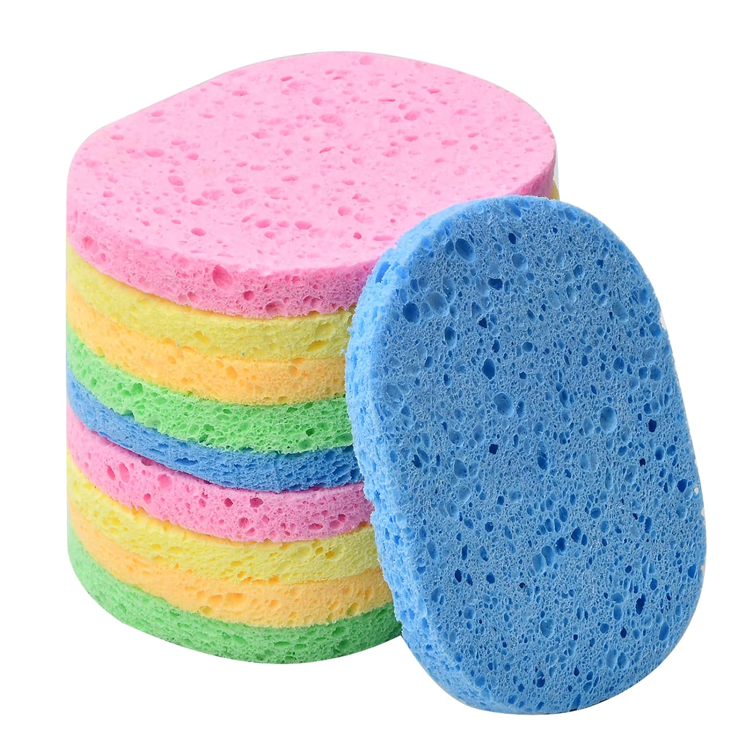 Enhance Your Skincare Routine : Pack of 10 Cleansing Sponges