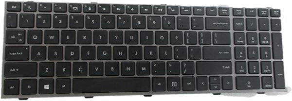 HP KEYBOARDS, LAPTOP KEYBOARDS Laptop Keyboard with Frame for HP ProBook 4540s 4540 4545s Series Compatible with Part Number 702237-001 683491-001 701485-001 Grey Frame US Layout