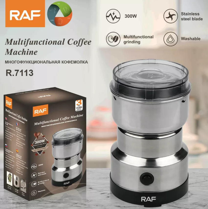 RAF Multifunctional Electric Masala + Coffee Grinder and Dry Mill R.7113 – 150W