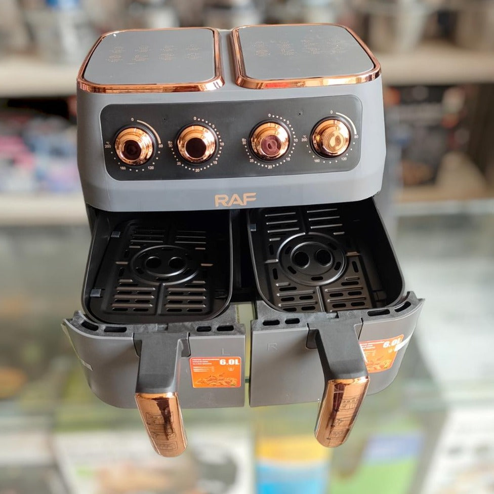 Limited Stock RAF 6+6 Liter Air Fryer R.5236: Versatile and Efficient Cooking