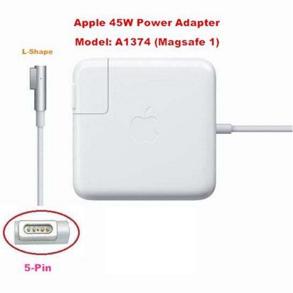 APPLE, Laptop Chargers Laptop Adapter Compatible for  85W, 60W, 45W magsafe 1 Power Adapter for MacBook air A1374, A1237, A1369, A1370, A1304 MC747LL