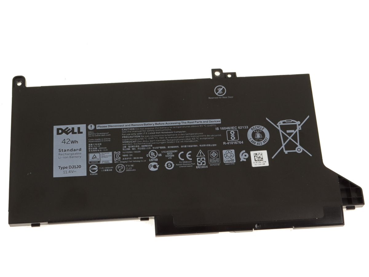DELL BATTERY, Laptop Batteries Laptop Battery for Dell Latitude 7480 / 7380 / 7280 DJ1J0 3-Cell 42Wh Laptop Battery