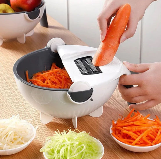 9 in 1 multifunctional magic rotate vegetable slicer.