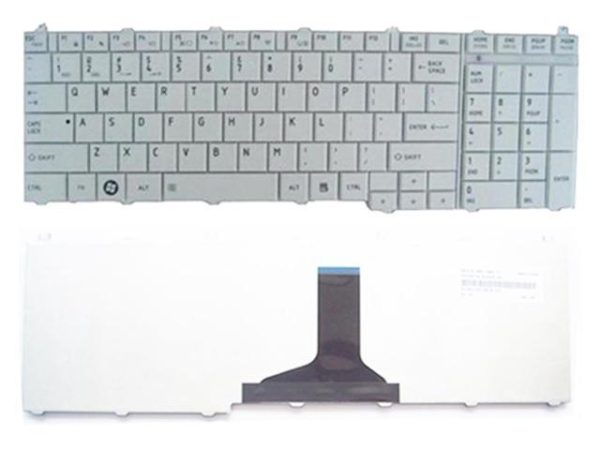 LAPTOP KEYBOARDS, TOSHIBA KEYBOARDS Keyboard For TOSHIBA Satellite C650 C660 L650 L670 L675 L675D WHITE New Laptop Keyboards