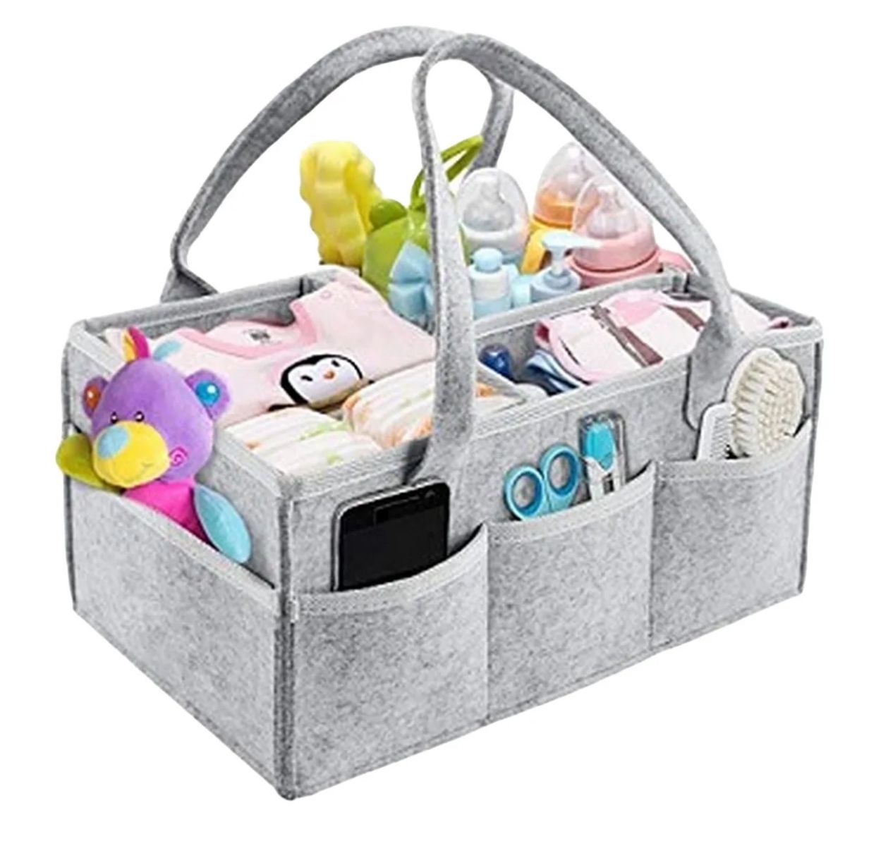 Baby diaper bag storage bag.