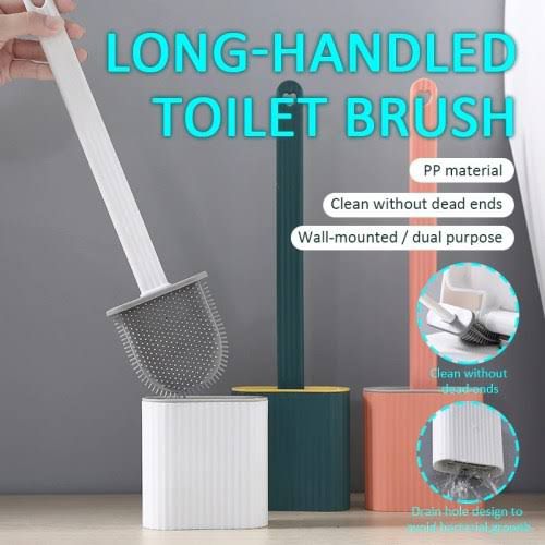 Bathroom Toilet Brush with Holder Set.