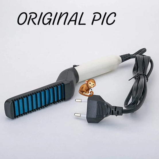 Beard and hair straightner comb electric hot comb brush.