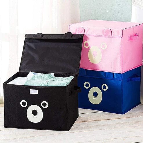 Big size Panda Design Folding Storage Bins Quilt Basket Kid Toys Organizer Storage Box.