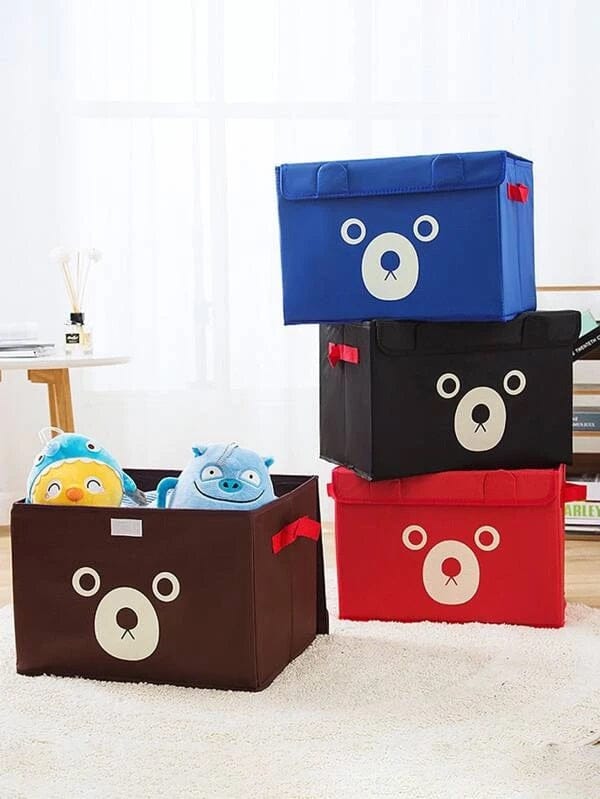 Big size Panda Design Folding Storage Bins Quilt Basket Kid Toys Organizer Storage Box.