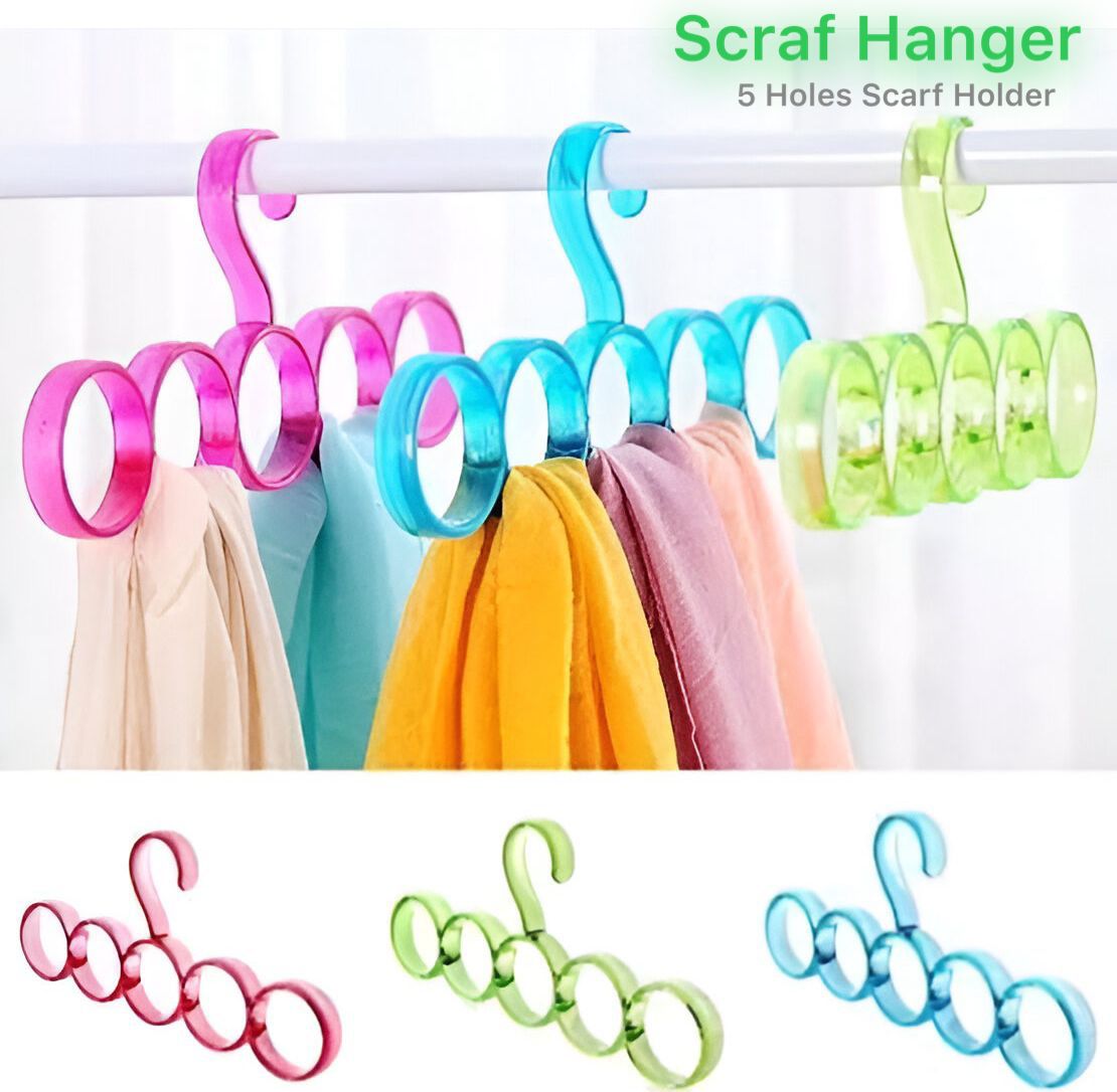 Crystal 5 Hole ScarfShawl Hanger (MixRandom color)