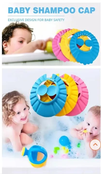 DAIZY DOO Baby Bath Shower Cap,Ear Protection Waterproof toddler, Sun Protection Hat, Washing cap for Baby Girl And Baby Boy.