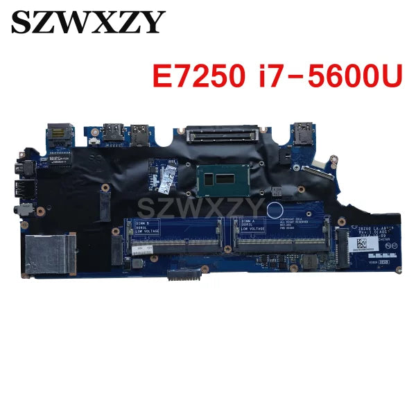 DELL MOTHERBOARDS, Laptop Mother Boards DELL Latitude 7250 E7250 Laptop motherboard ZBZ00 LA-A971P With SR23V i7-5600U CN-0TPHC4 0TPHC4 TPHC4