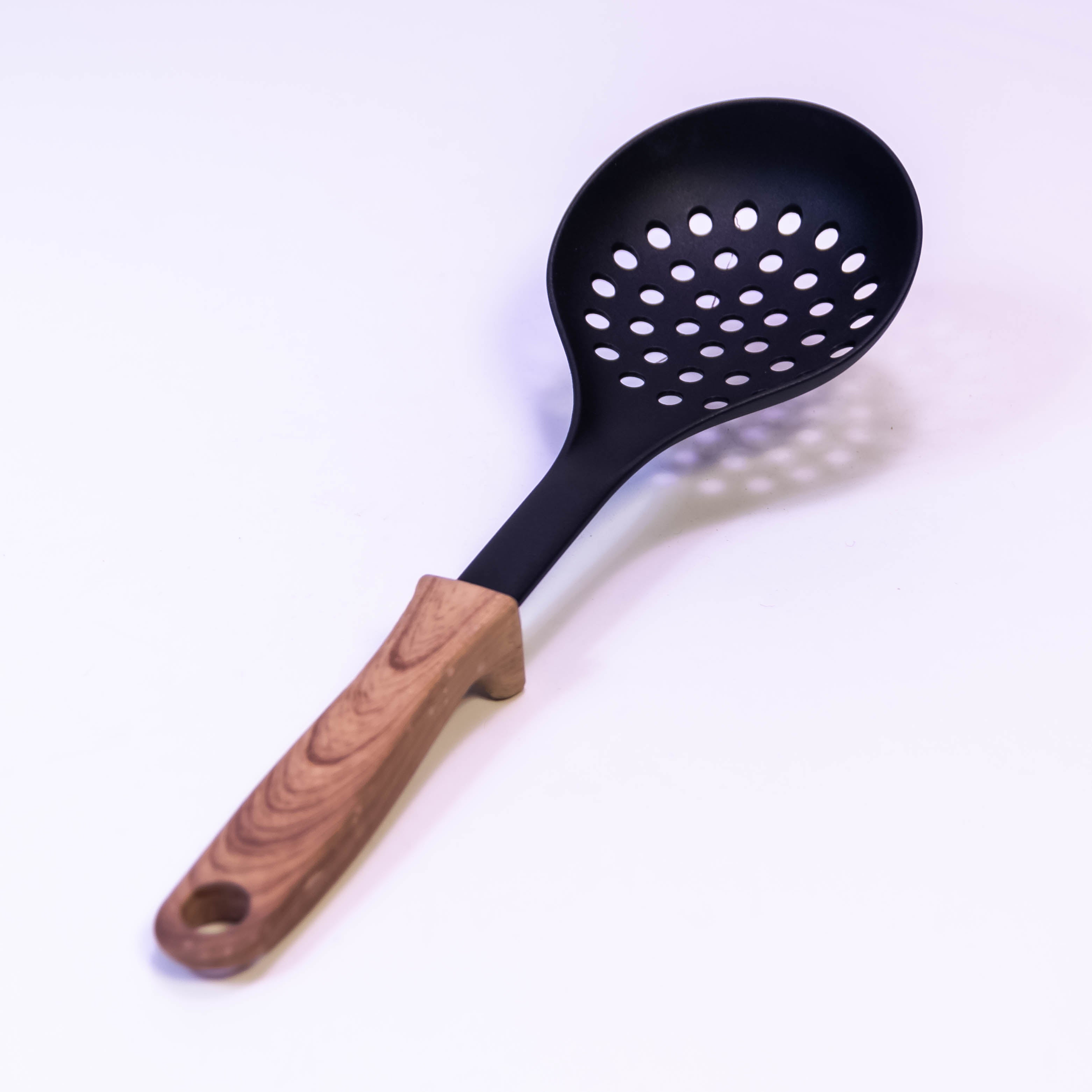 ERNESTO® Slotted Spoon With Wooden Handles