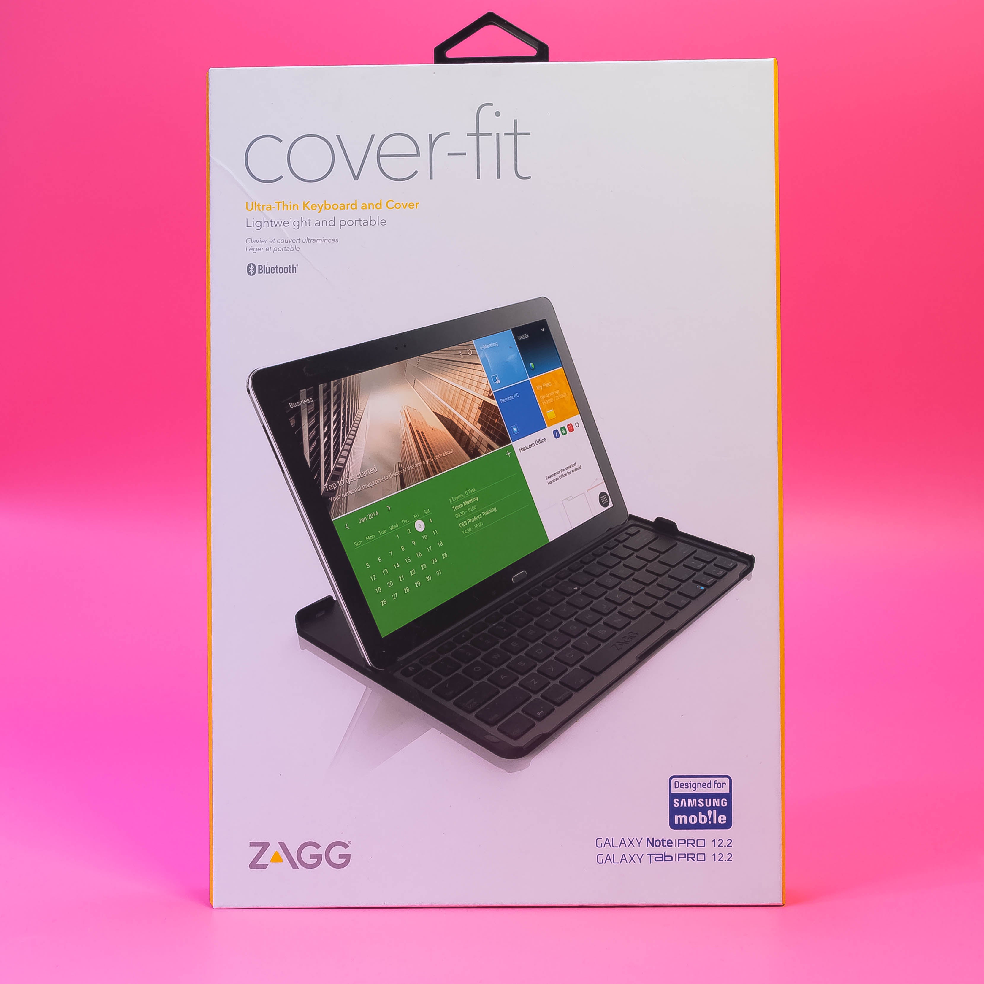 ZAGG Cover Fit Case with Bluetooth Keyboard: Your Samsung Galaxy Companion in Black