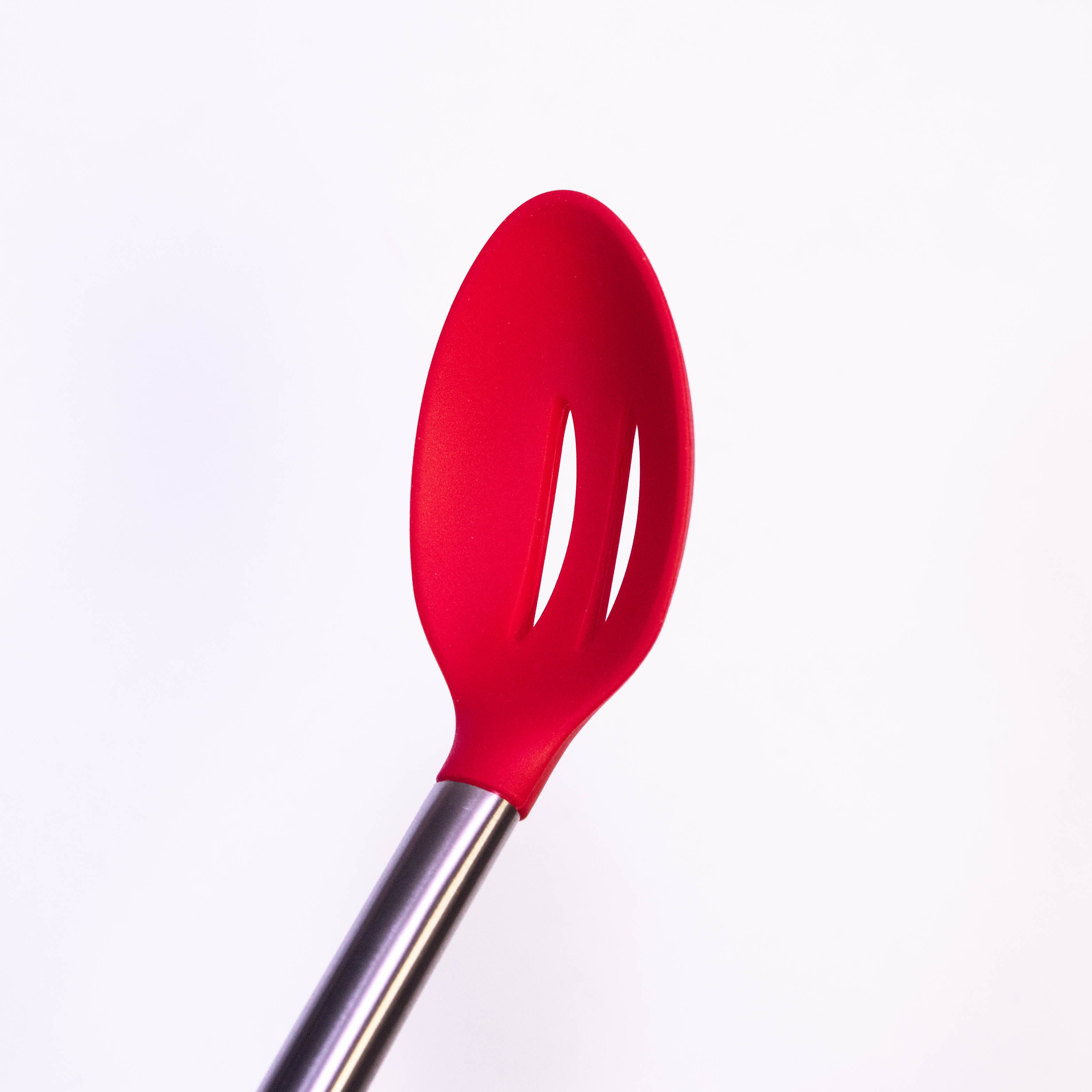 Silicone Frying Spoon Spatula with Stainless Steel Handle