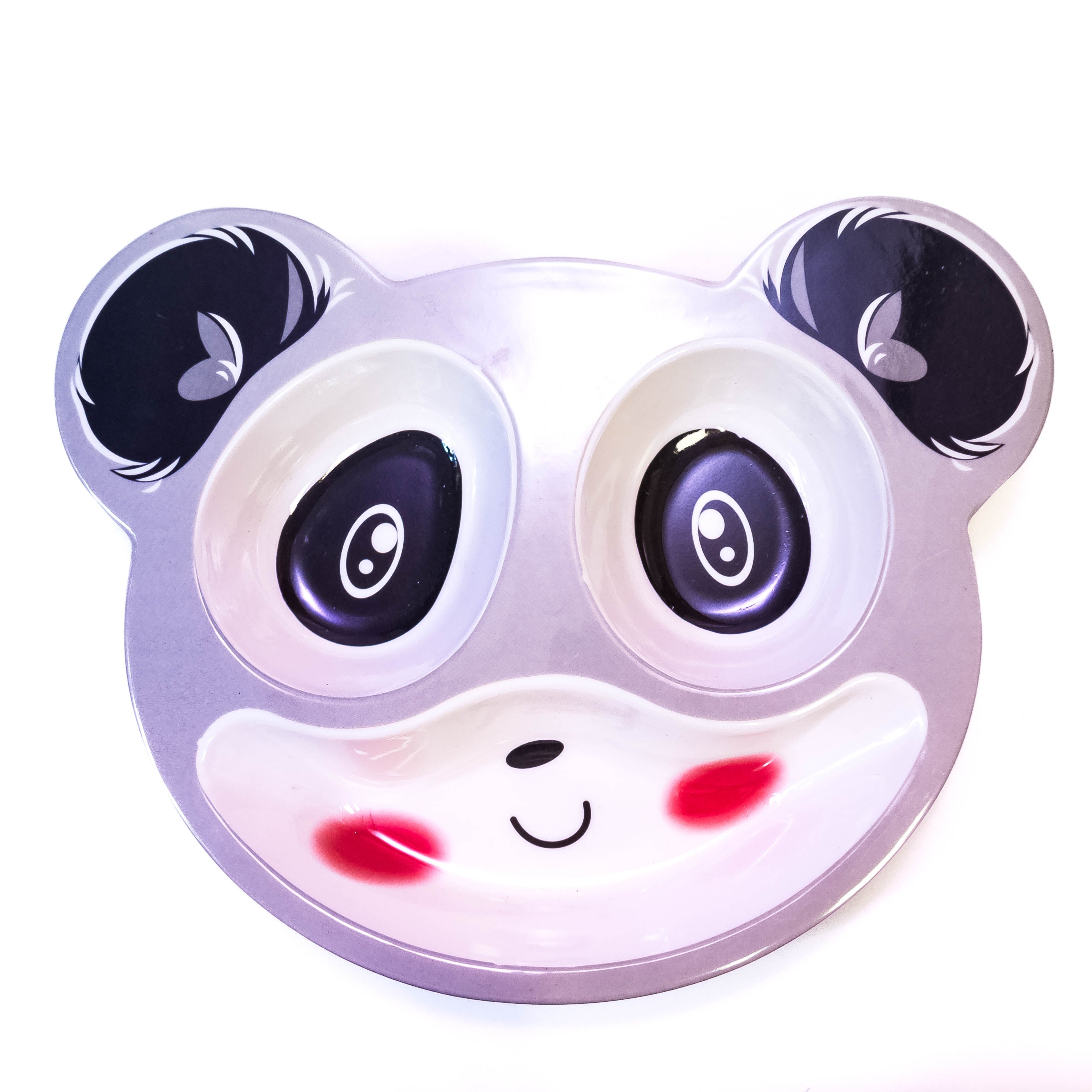 Panda-Shaped Cartoon Dining Plates