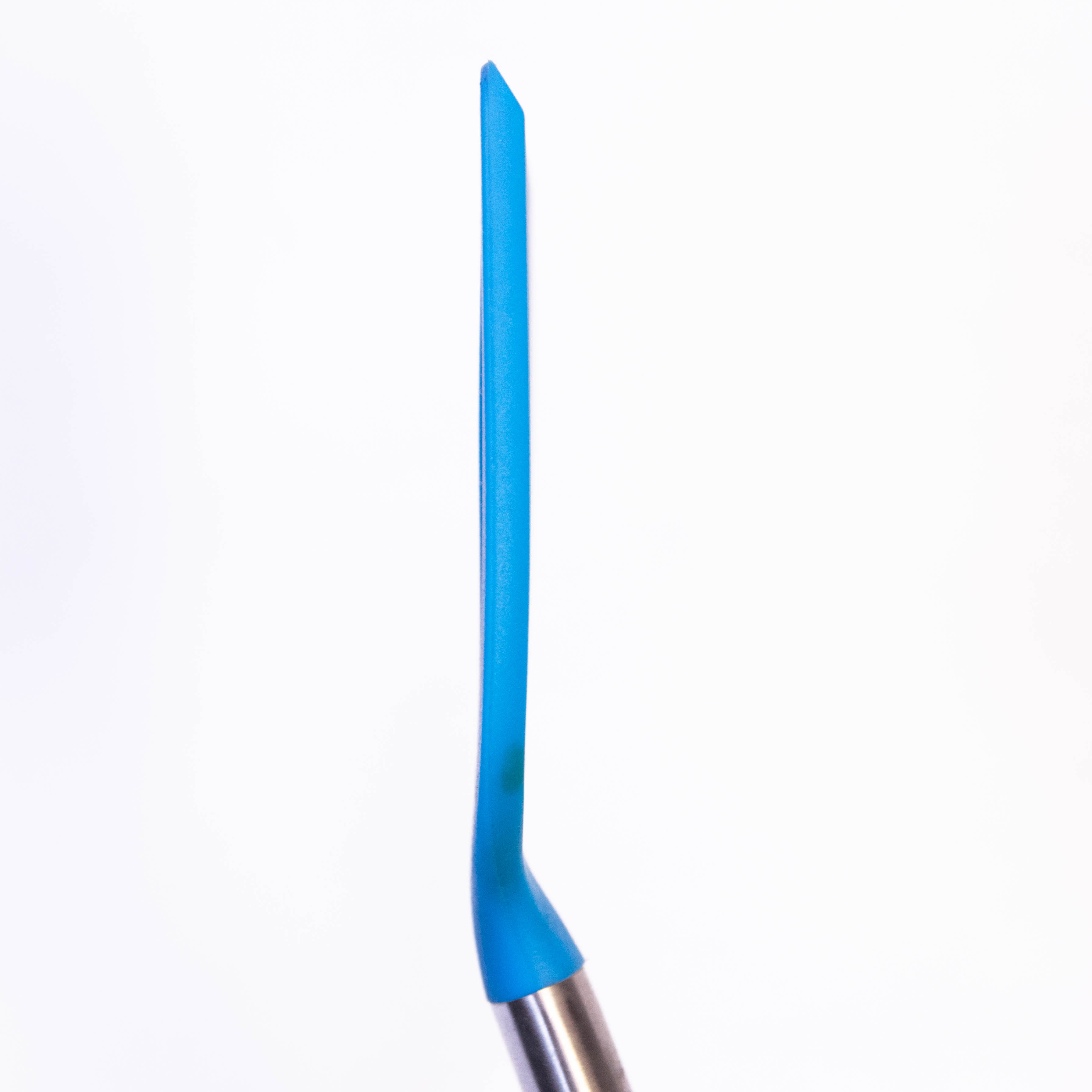 Tablecraft 14" Slotted Turner Spatula with Multi-Color Silicone Head & Stainless Steel Handle