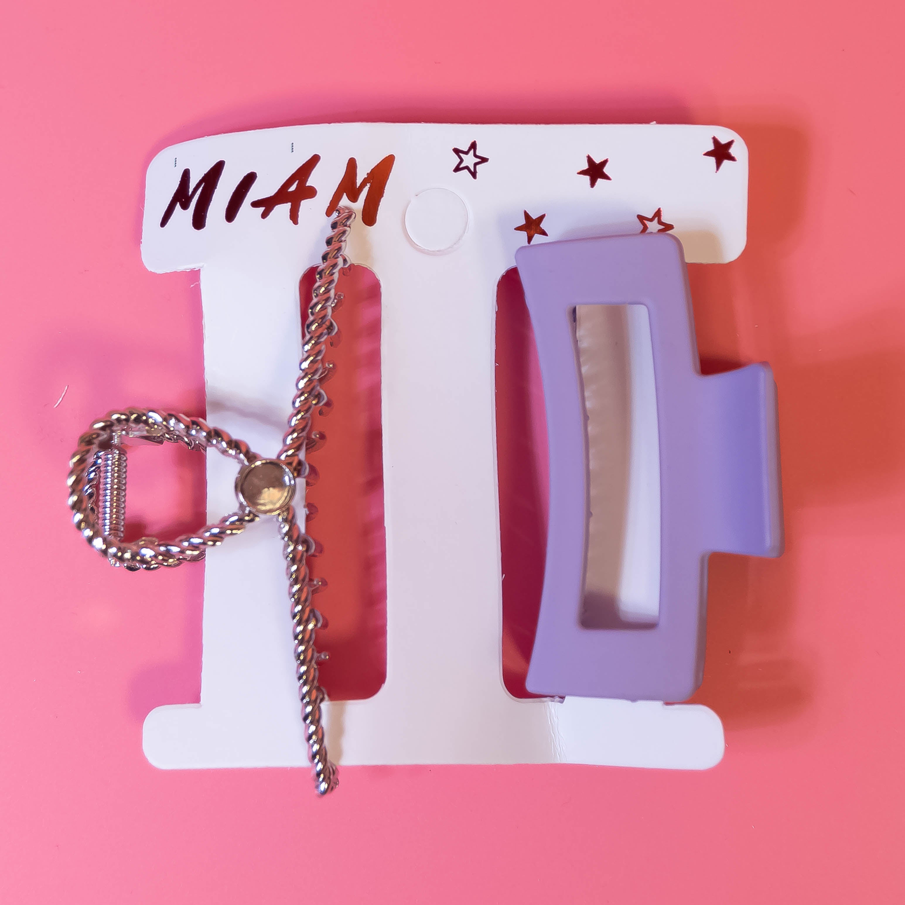 Elevate Your Hair Elegance with Our Lavender and Long Rope Shaped Hair Claw Clips