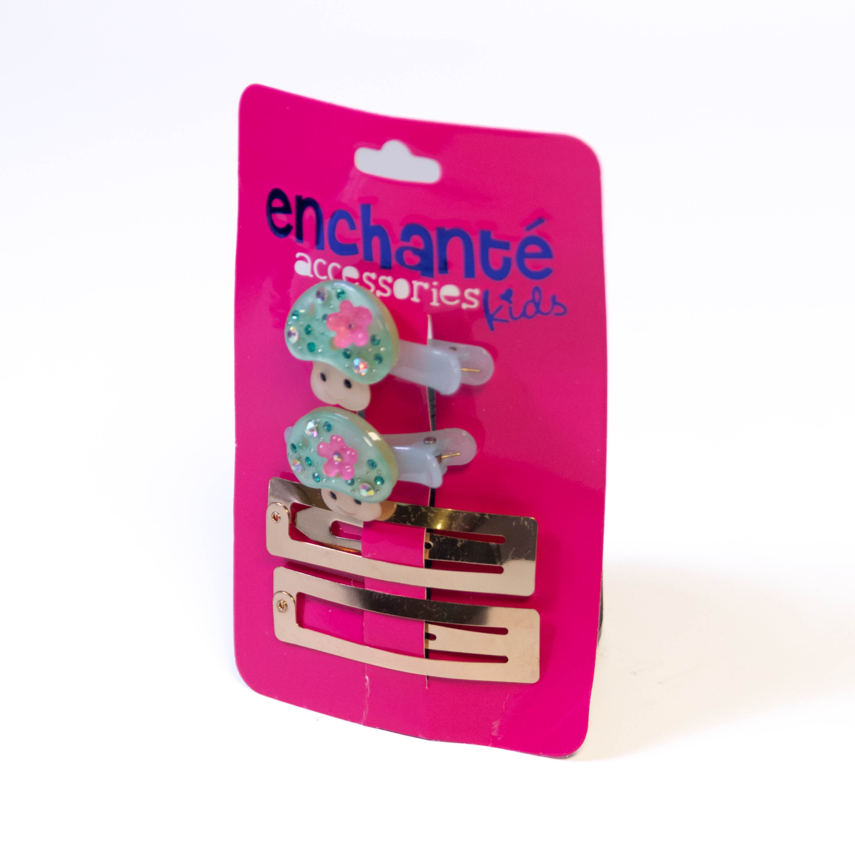 Mushroom Style Hair Clips + 2 Gold Color Basic Hair Clips: Elevate Your Hair Game with Elegance